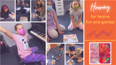 Lily Music Studio students love to play music games!